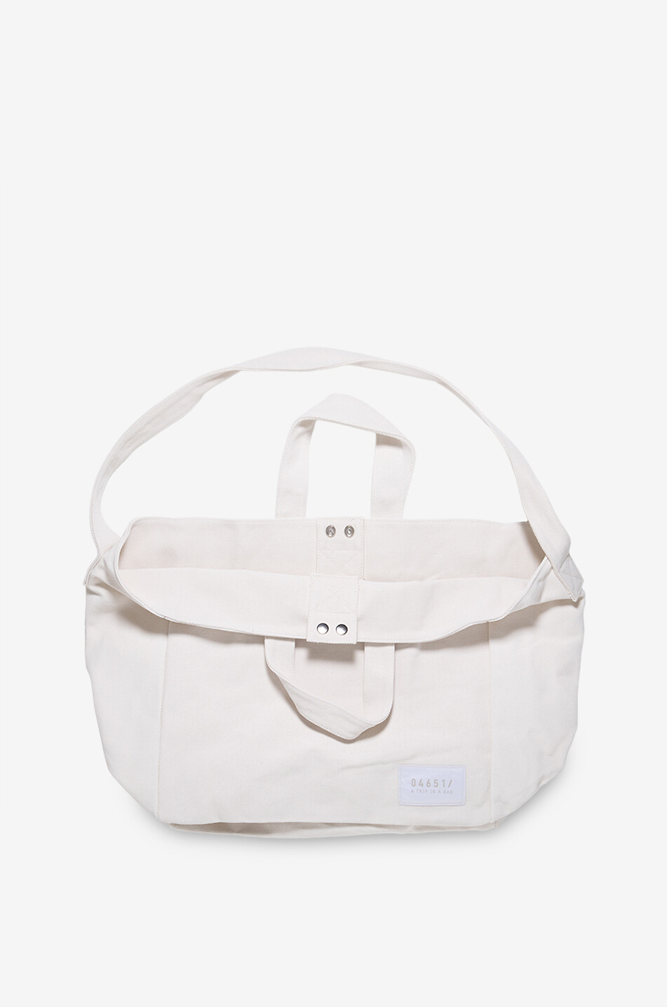 04651/ Reisetasche aus Baumwolle Herren CREMEFARBEN 3