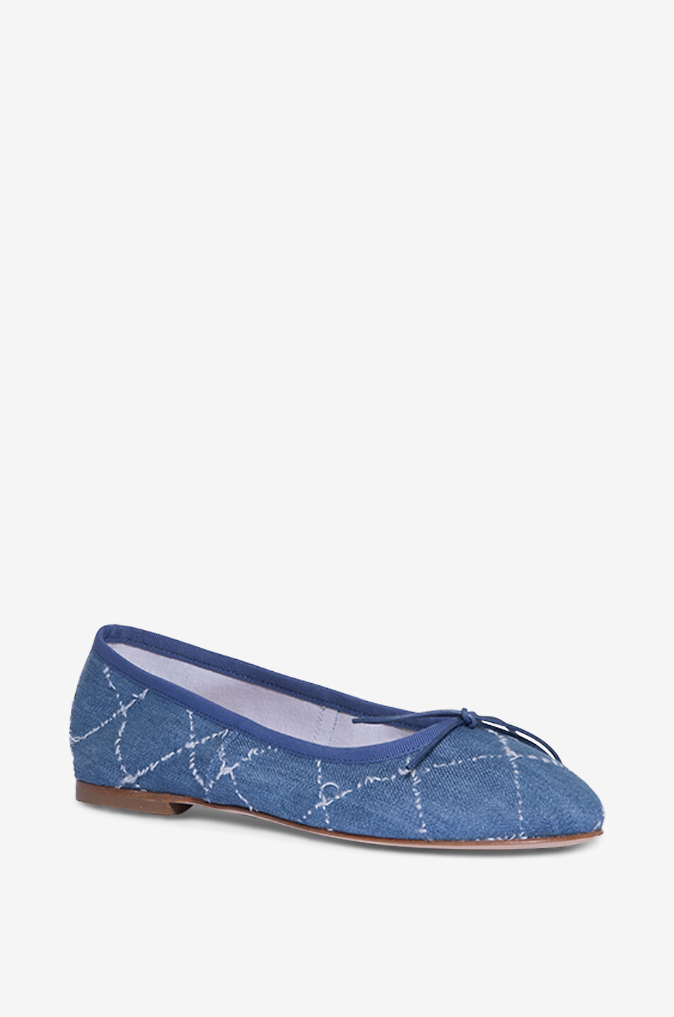 ANNIEL Ballerines en denim effiloché Jean Femme BLEU 1