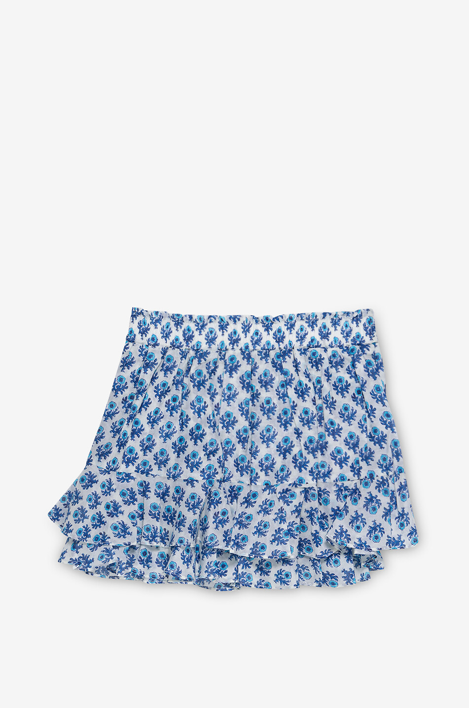 MC2 SAINT BARTH Jupe en coton et soie fille Eivissa Fille BLEU 1