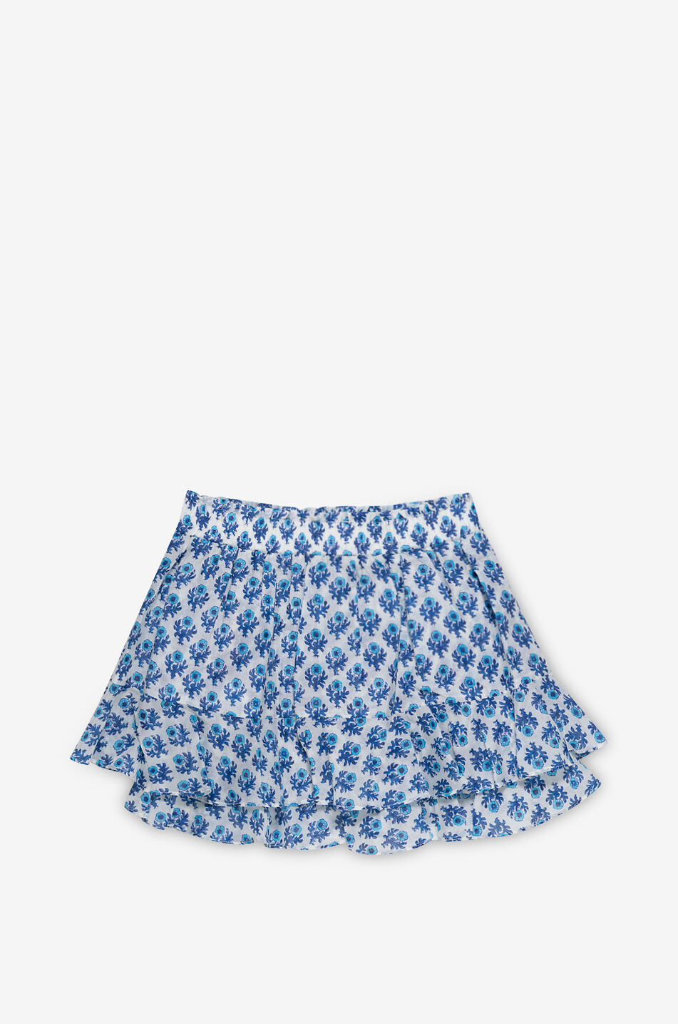 MC2 SAINT BARTH Jupe en coton et soie fille Eivissa Fille BLEU 2