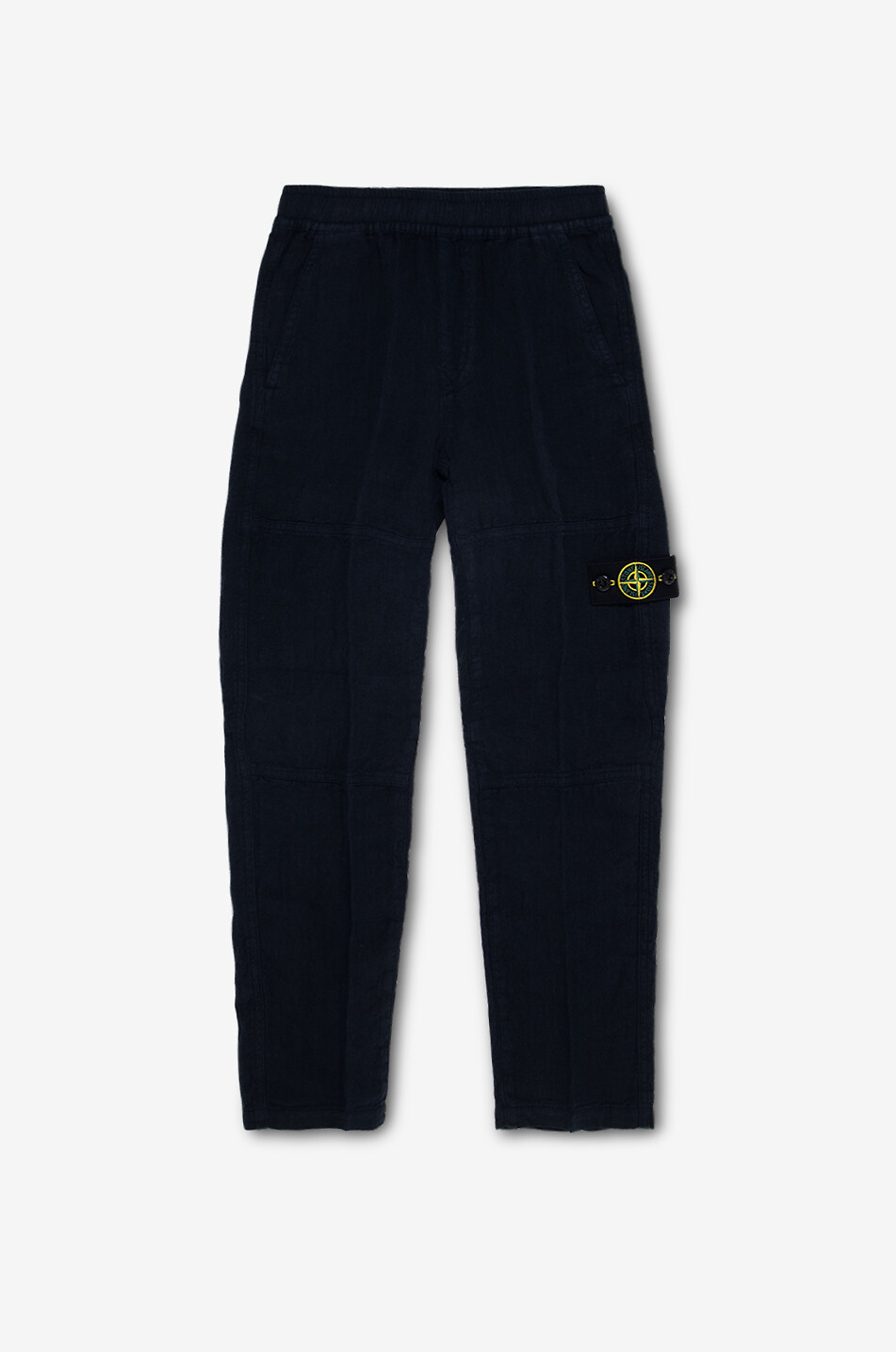 STONE ISLAND JUNIOR Pantalon droit en lin garçon 3100002 Garçon BLEU FONCE 1