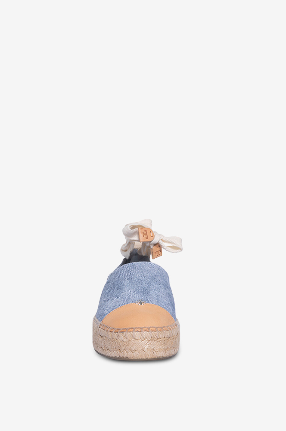 Espadrilles en denim et cuir