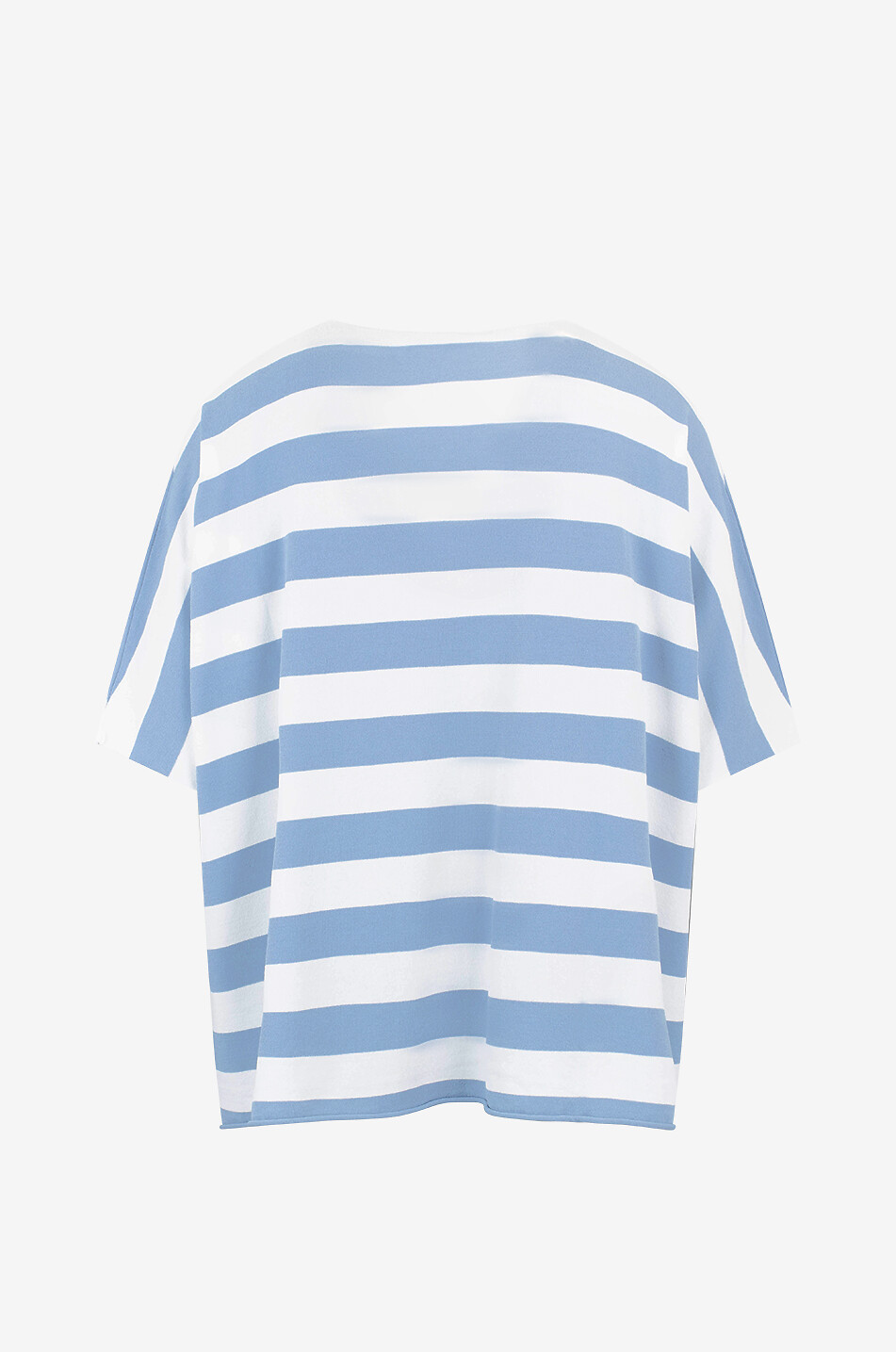 BIANCALANCIA Pull rayé boxy à col V en viscose Femme MULTICOLORE 2