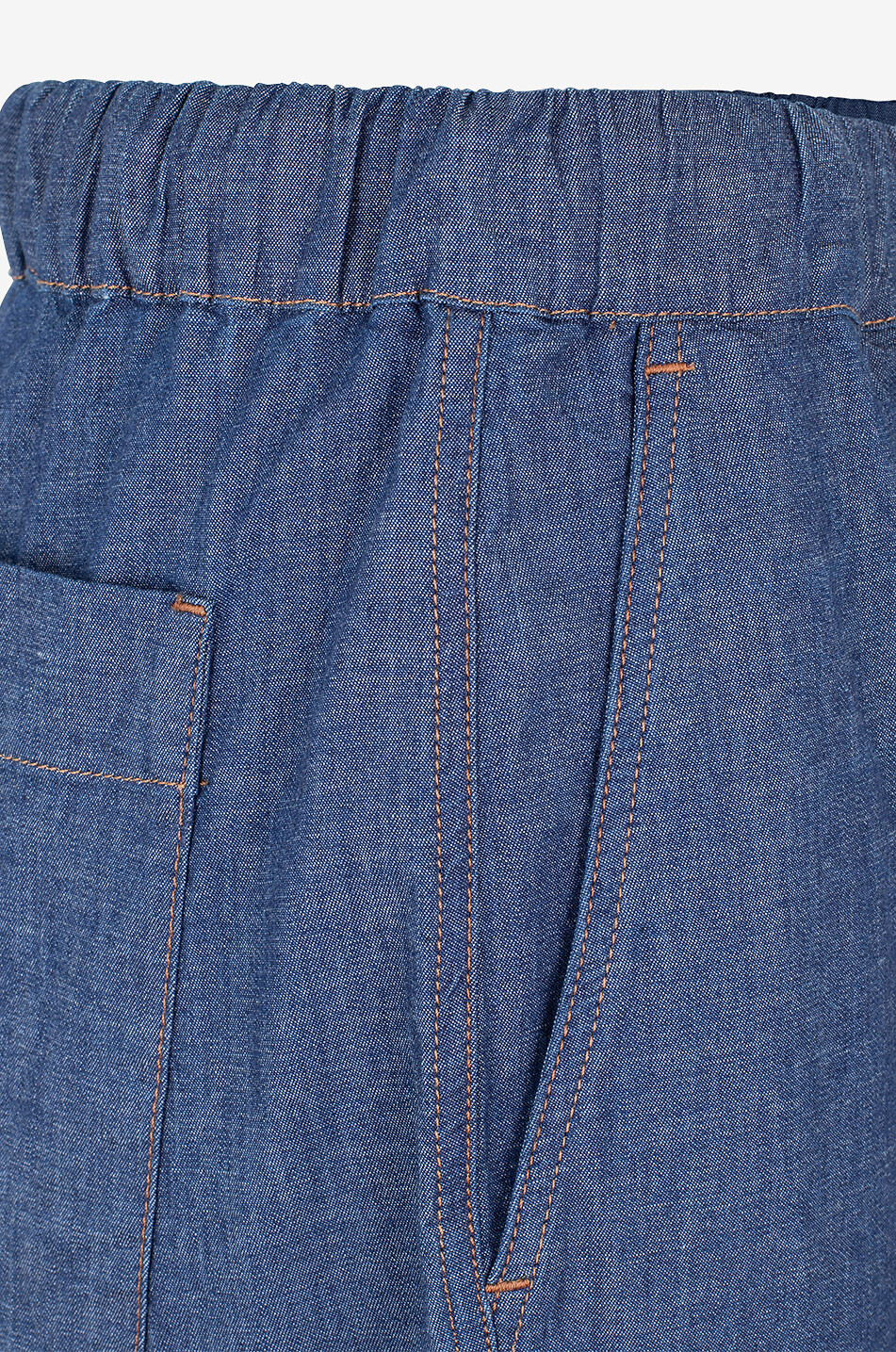 BIANCALANCIA Karottenhose aus Sommer-Denim Damen DUNKELBLAU 3