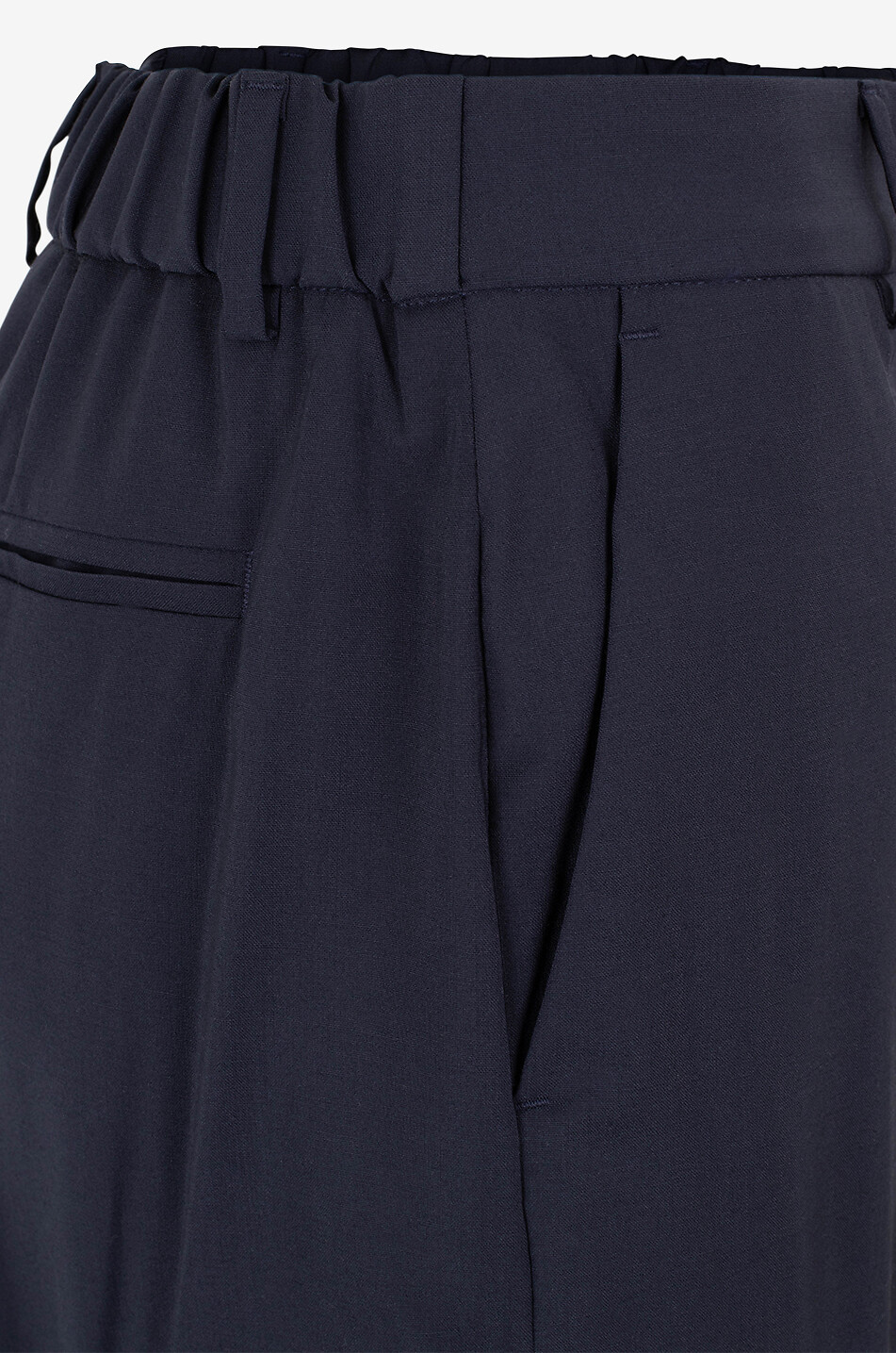 BIANCALANCIA Fliessende Wollhose Cool Wool Damen DUNKELBLAU 3