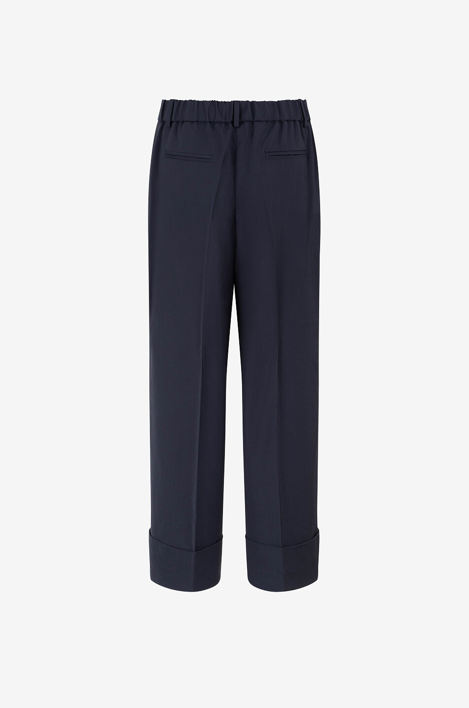 BIANCALANCIA Fliessende Wollhose Cool Wool Damen DUNKELBLAU 2