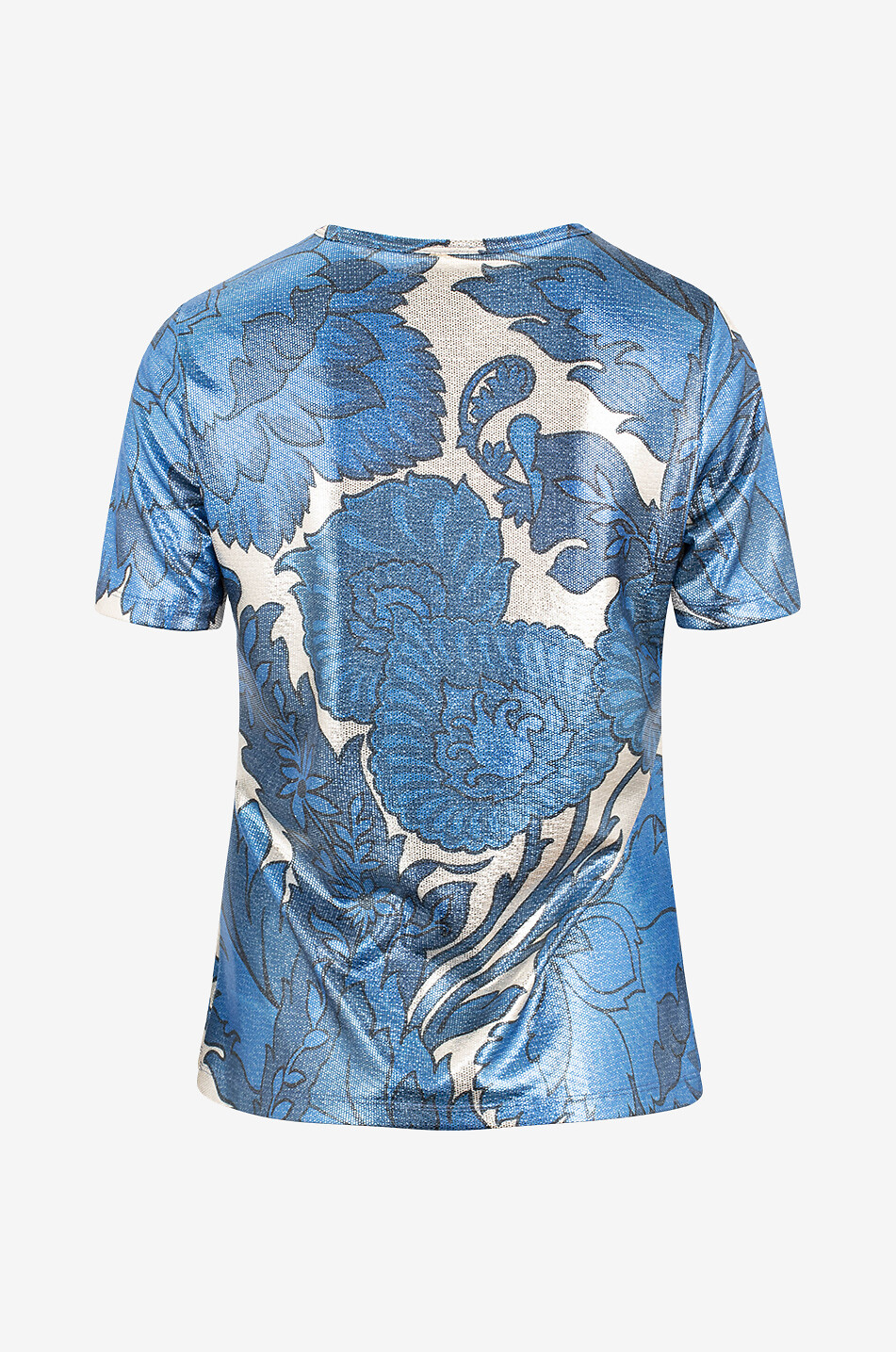 ETRO Tailliertes beschichtetes T-Shirt mit Macro-Paisley-Print Damen BUNT 2