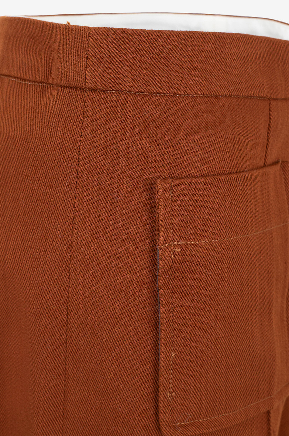 SOEUR Harry wide-leg twill trousers Women BROWN 3