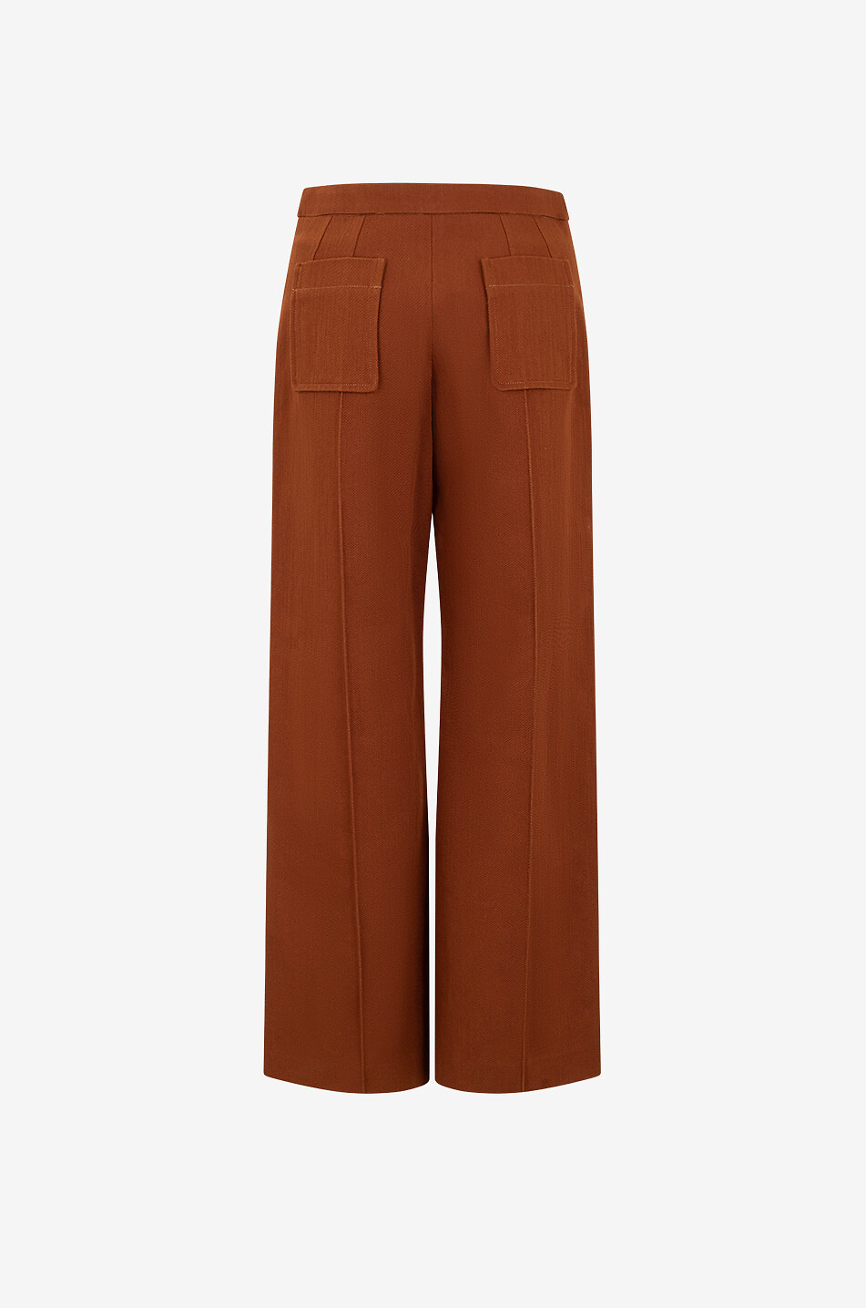 SOEUR Harry wide-leg twill trousers Women BROWN 2