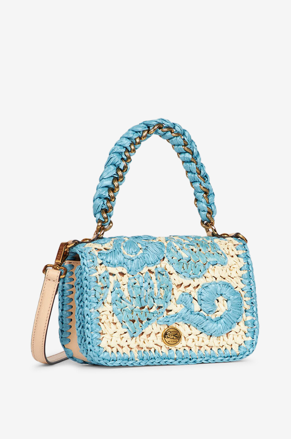 ETRO Handtasche aus besticktem Bast Bond Mini Damen BUNT 2