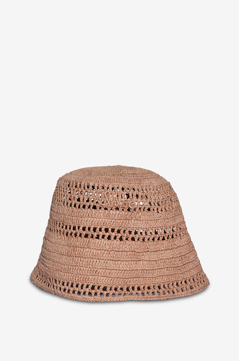 CHLOE The Chloé Sunset crochet raffia bucket hat Women PINK 1