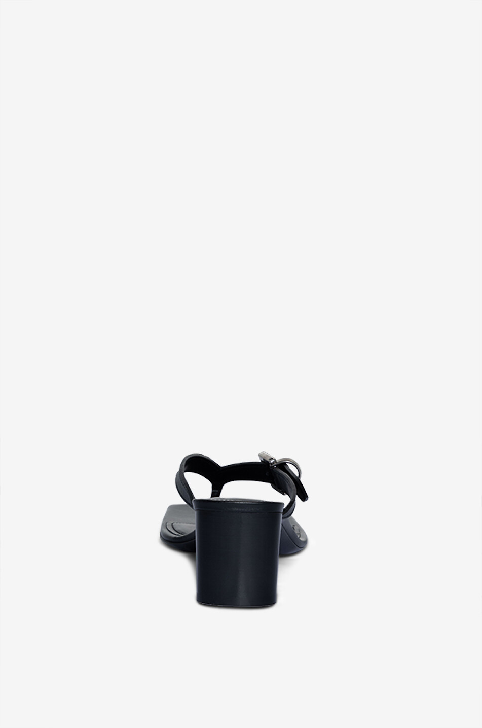 BALENCIAGA Absatz-Pantoletten aus Glattleder mit Zehenriemen Bel Air 50 Damen SCHWARZ 4