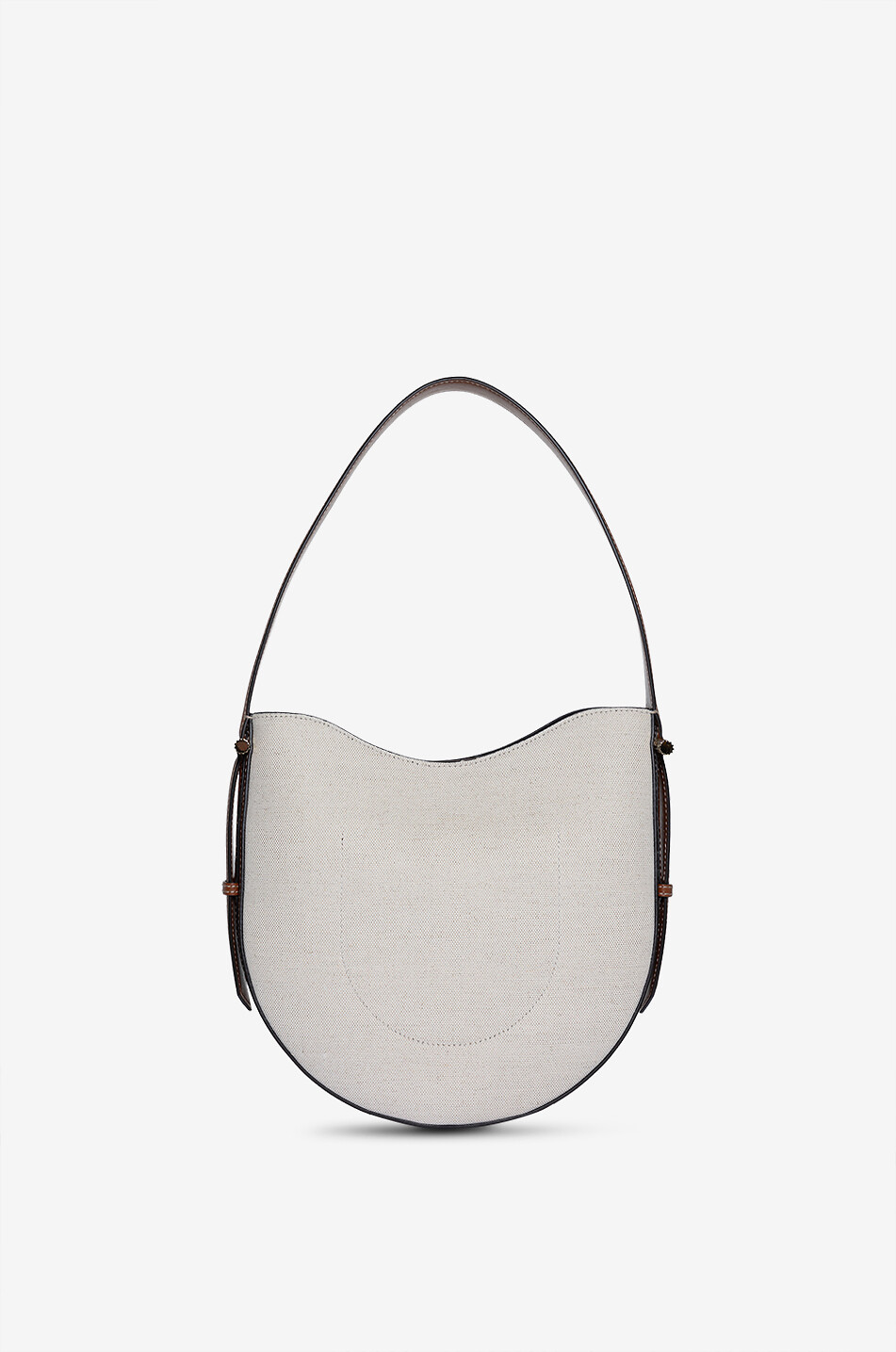 VICTORIA BECKHAM Hobotasche aus Canvas und Glattleder Medium Dia Damen WEISS 3