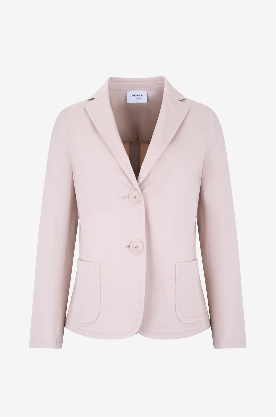 AKRIS PUNTO Single-breasted cotton blazer Women PINK 1