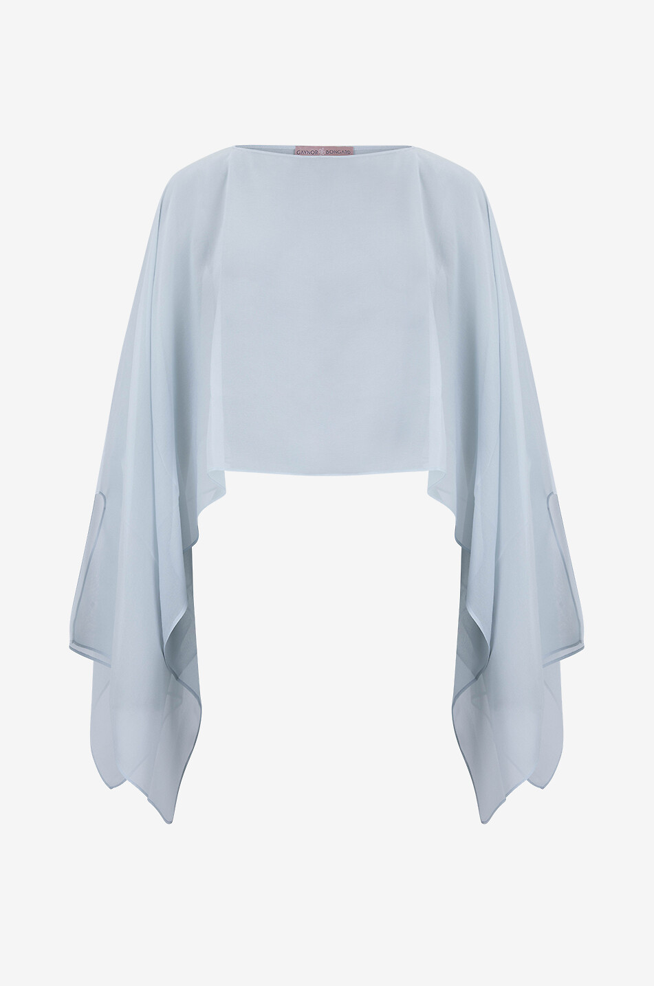 GAYNOR Poncho en voile Iole Femme GRIS CLAIR 1