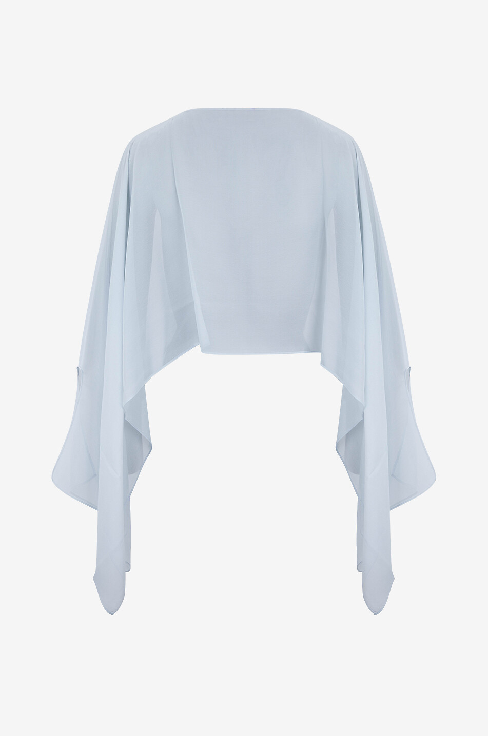 GAYNOR Poncho en voile Iole Femme GRIS CLAIR 2