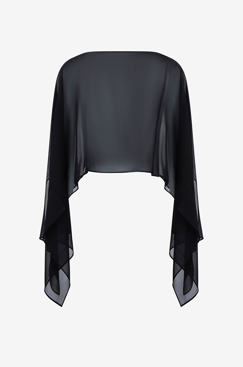 GAYNOR Poncho en voile Iole Femme NOIR 2