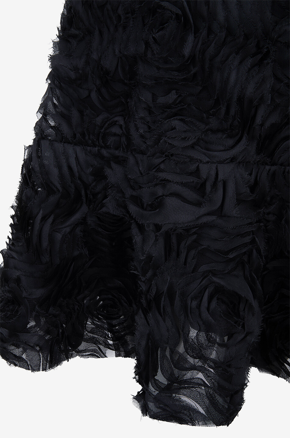 Robe cocktail sans manches à applications Carnation