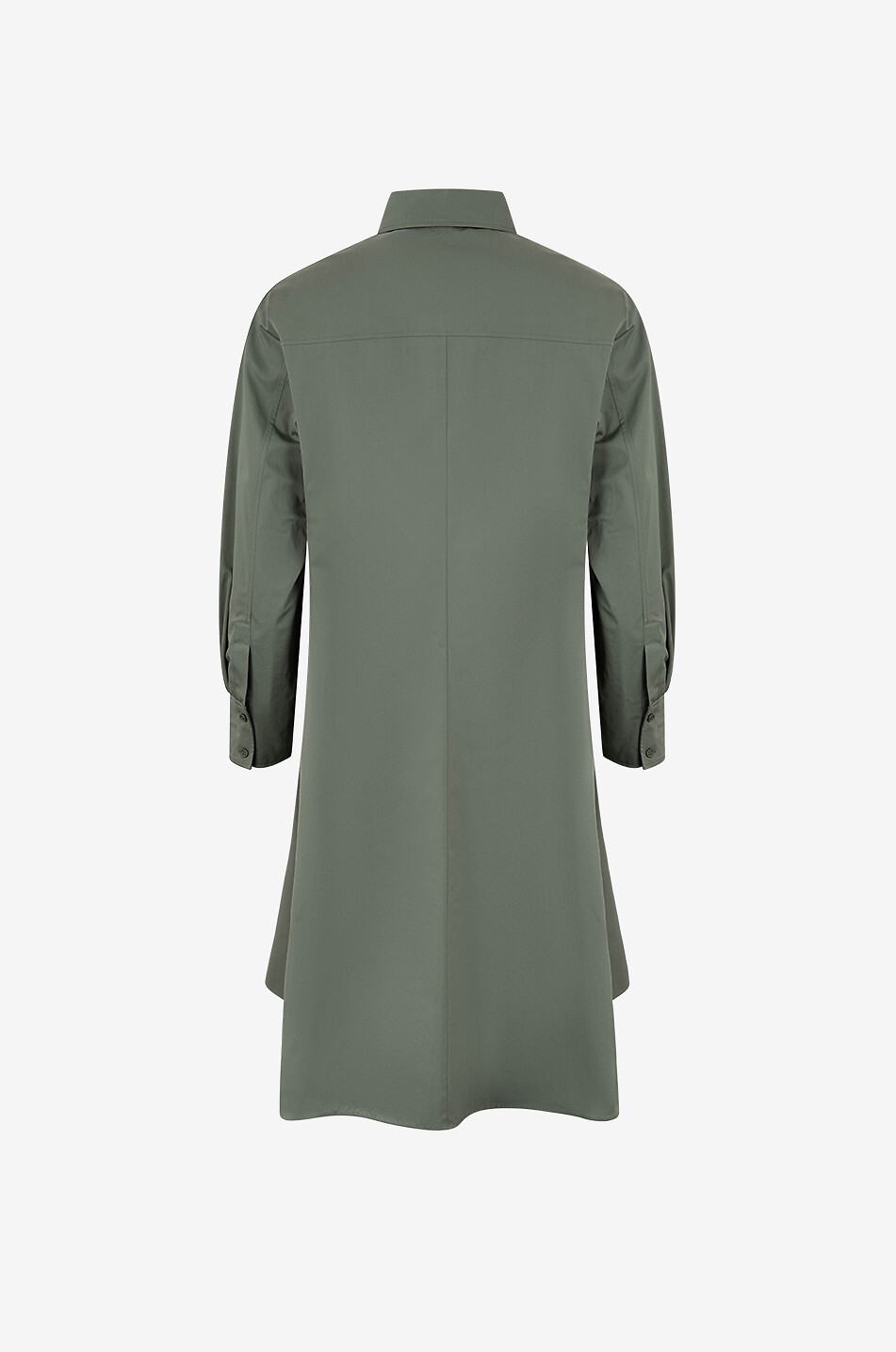 Poplin midi tunic dress - AKRIS PUNTO - KHAKI - Bongnie Outlet