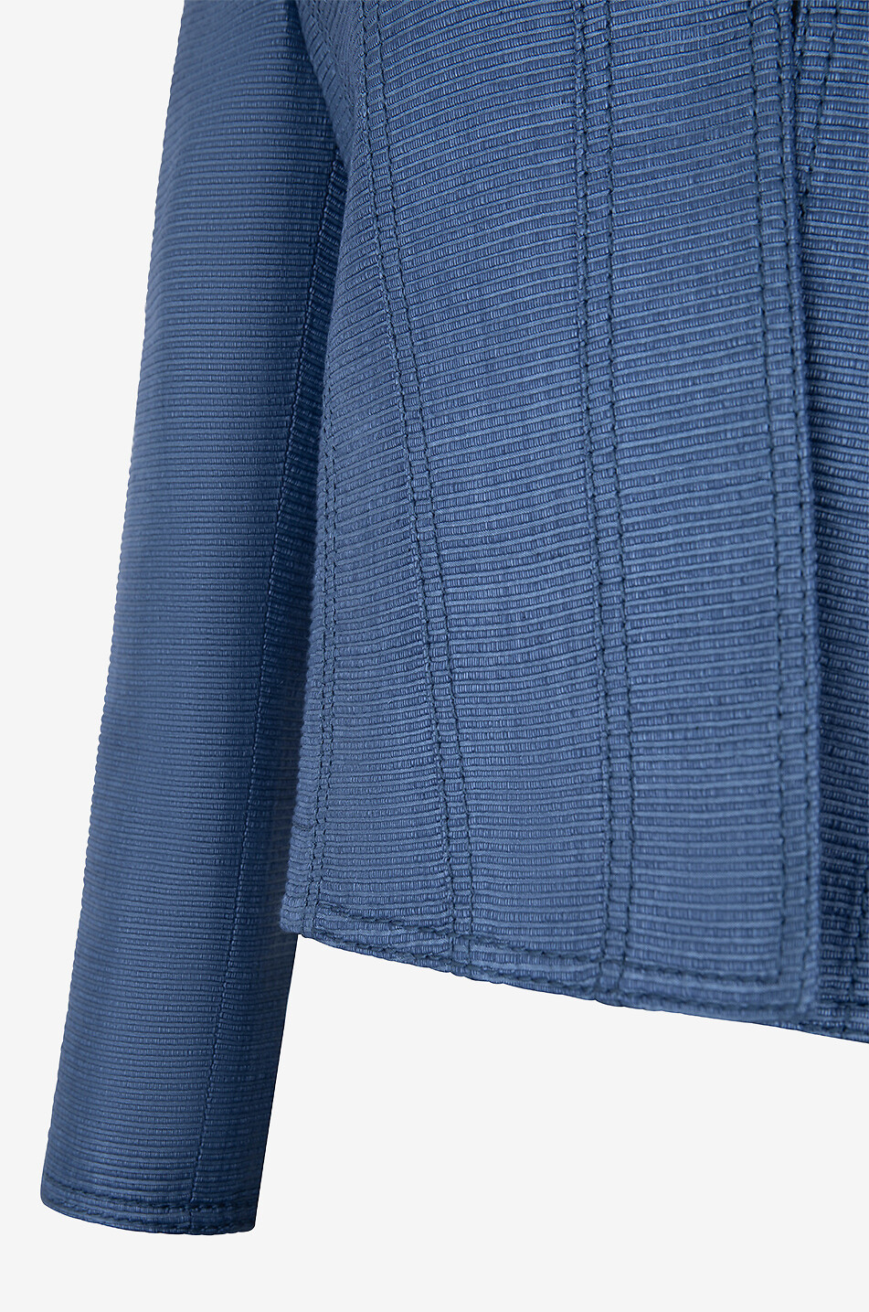 AKRIS PUNTO Ottoman short silk suit jacket Women MEDIUM BLUE 3