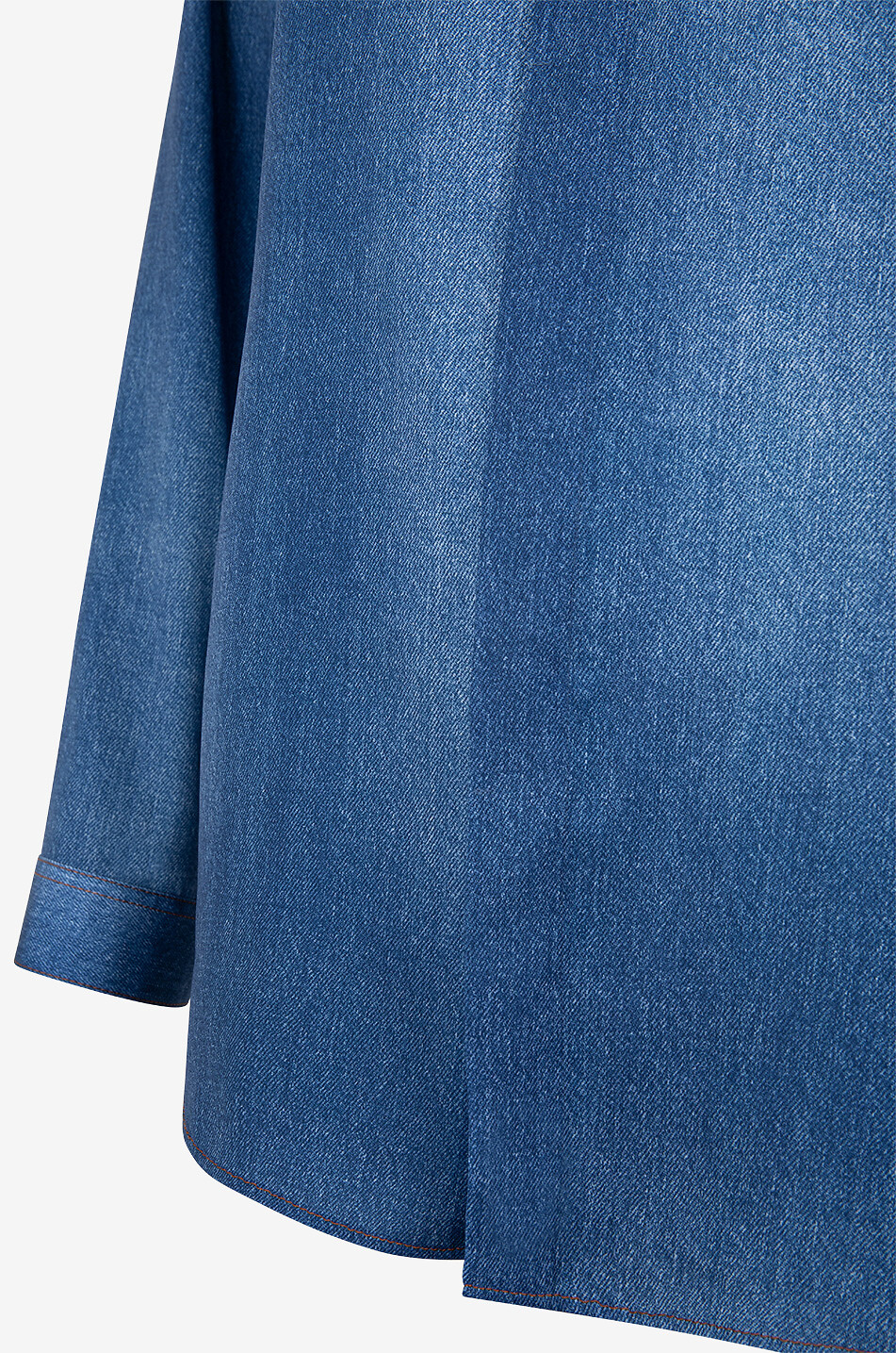 BARBARA BUI Denim effect oversize shirt Women BLUE 3