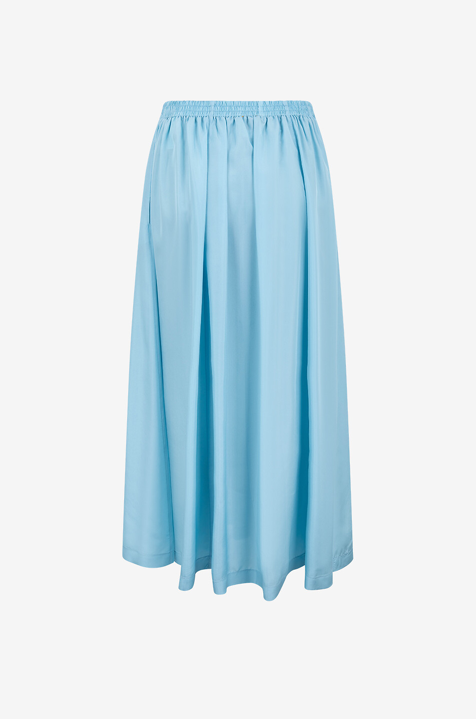 FORTE FORTE Jupe longue en soie Femme BLEU CLAIR 2