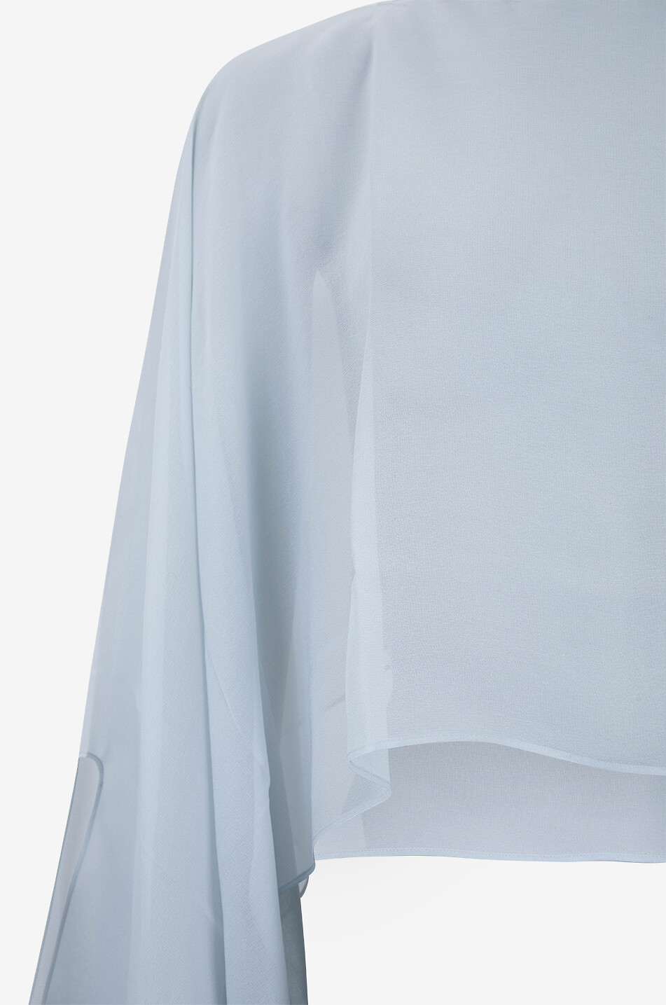 GAYNOR Poncho en voile Iole Femme GRIS CLAIR 3