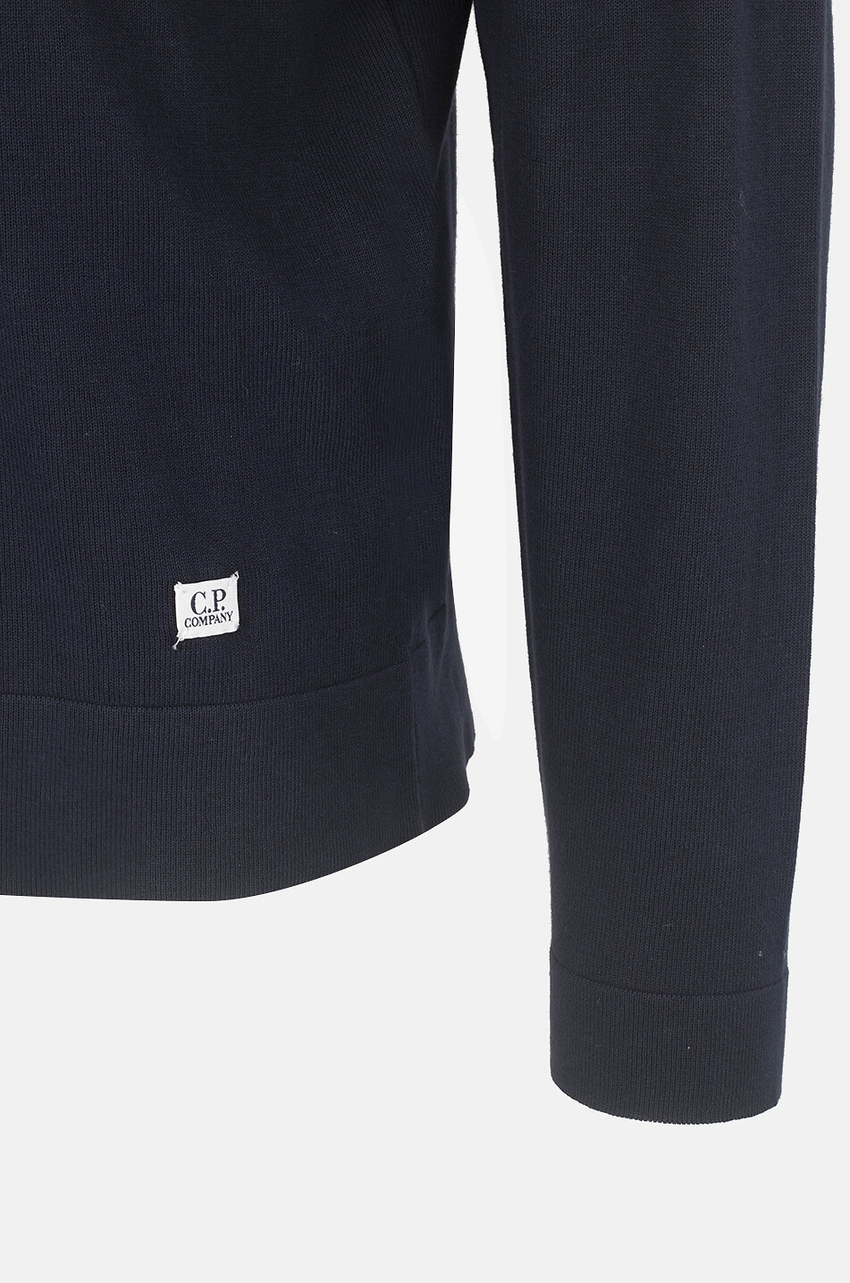 C.P. COMPANY Feinstrick-Rundhalspullover aus Baumwolle Old Dyed Herren DUNKELBLAU 3