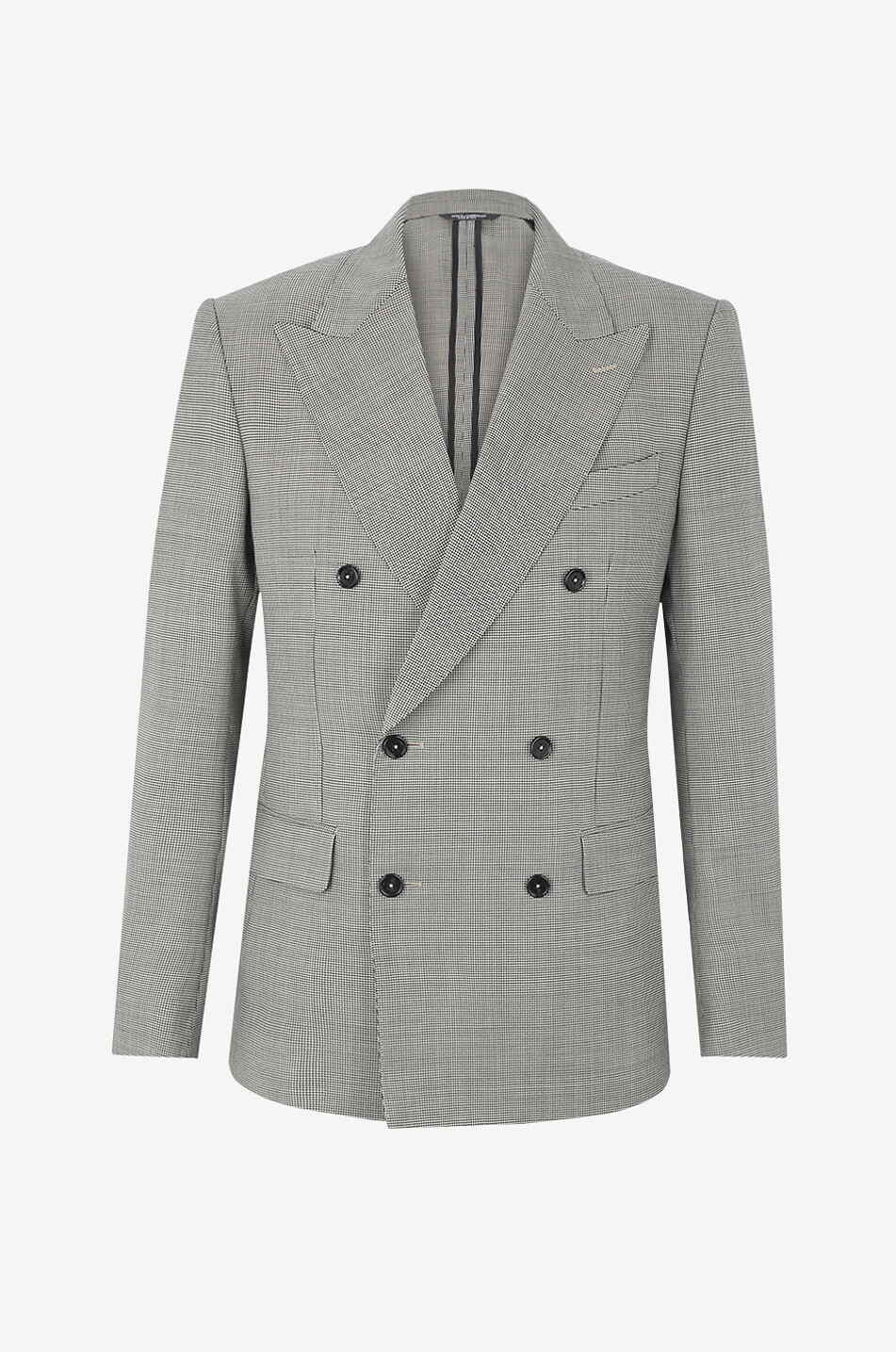 Dolce & Gabbana Silver SICILIA Silk Double Breasted Blazer