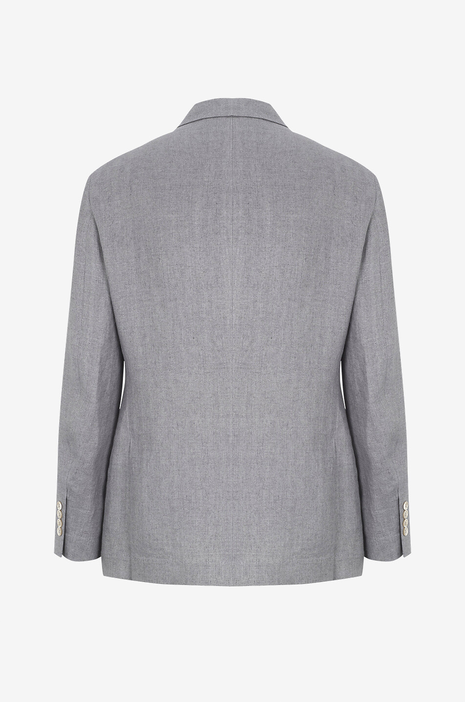 Zweiteiliger Fischgräten-Anzug aus Leinen