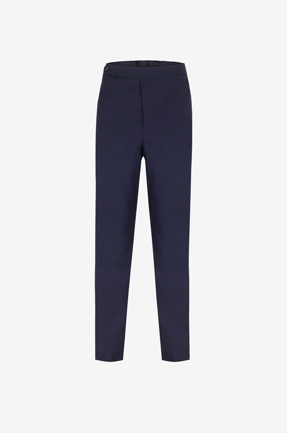 DUNHILL Pantalon droit en laine Tropical Wool Homme BLEU FONCE 1