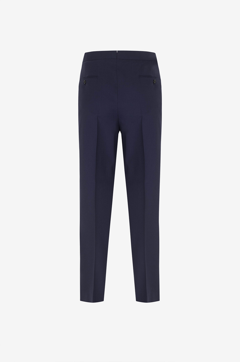 DUNHILL Pantalon droit en laine Tropical Wool Homme BLEU FONCE 2