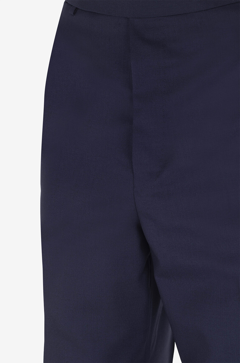 DUNHILL Pantalon droit en laine Tropical Wool Homme BLEU FONCE 3
