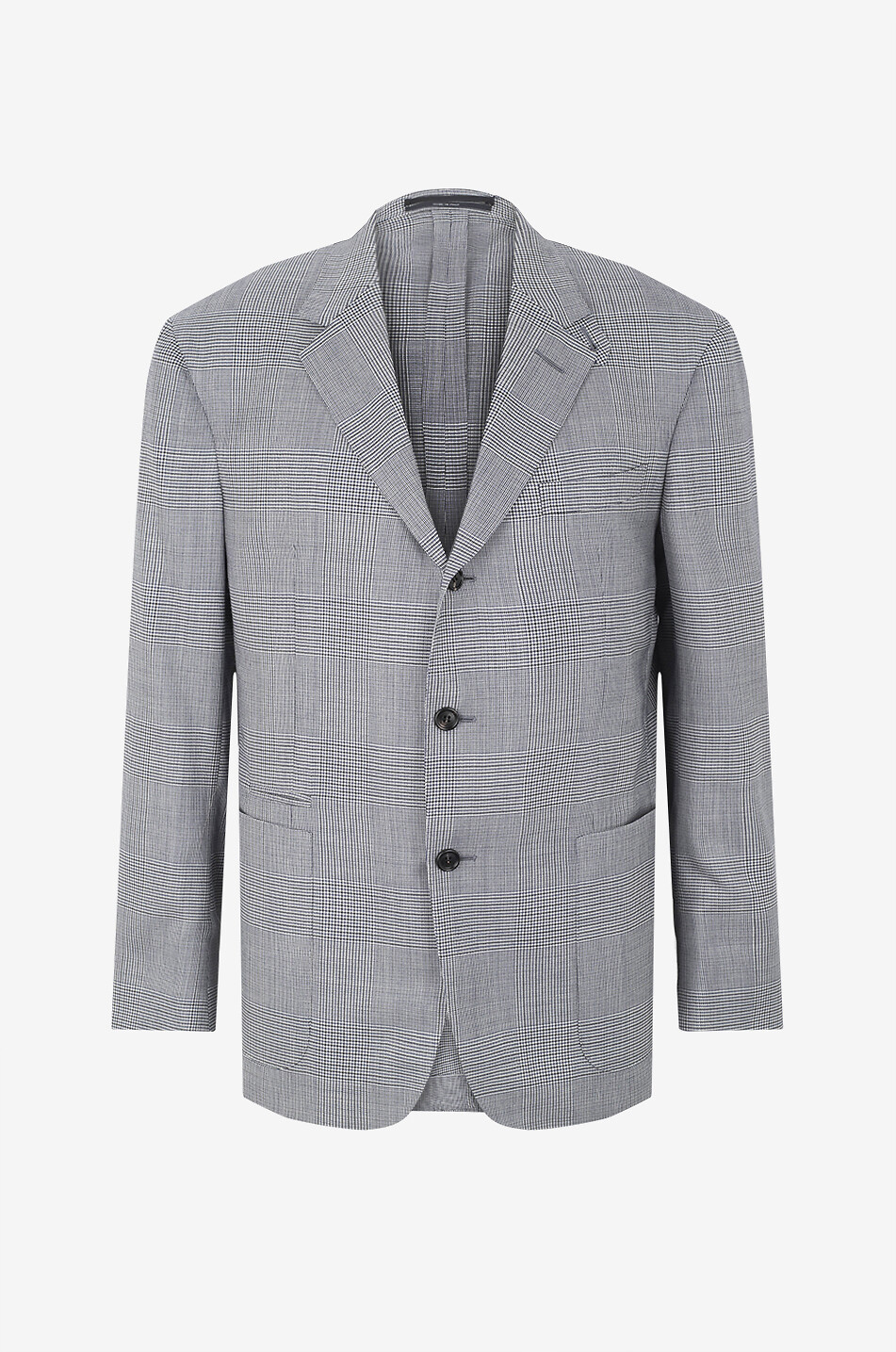DUNHILL Cavendish glen check wool jacket Men DARK BLUE 1