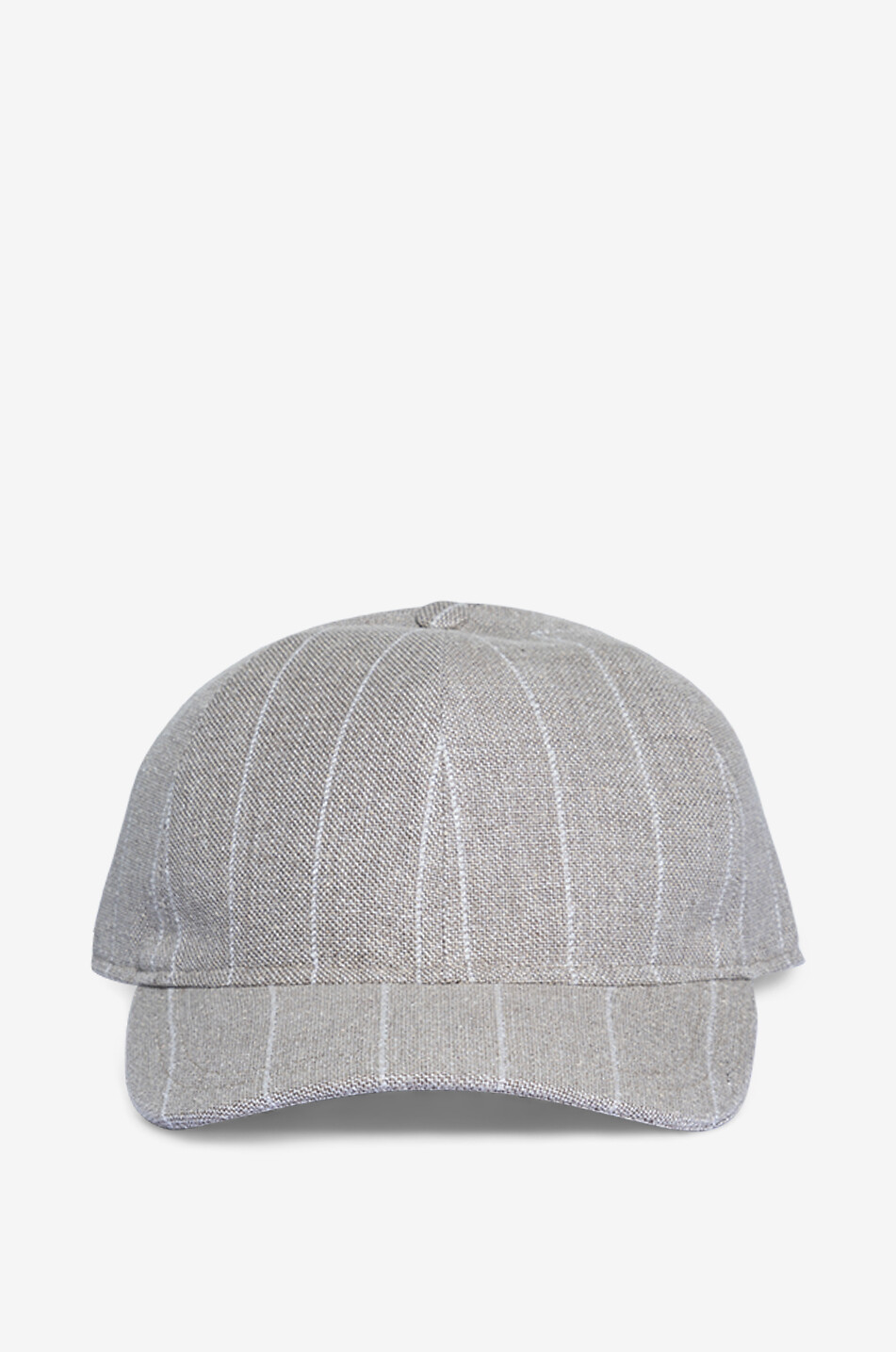 BORSALINO Casquette en lin milleraie Homme MARRON 1