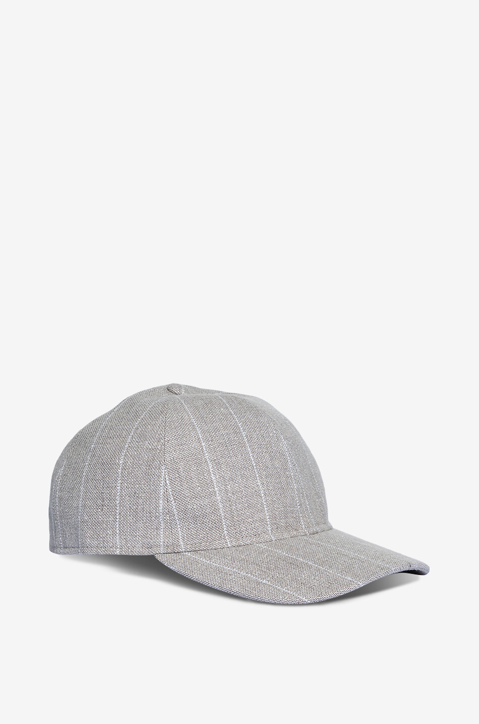 BORSALINO Casquette en lin milleraie Homme MARRON 2