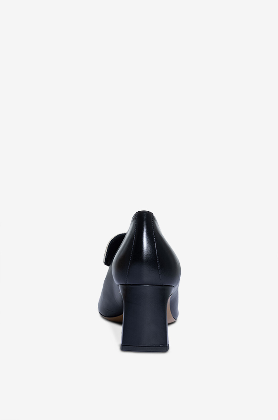 PHOEBE PHILO Club 60 heeled smooth leather and suede loafers Women BLACK 4