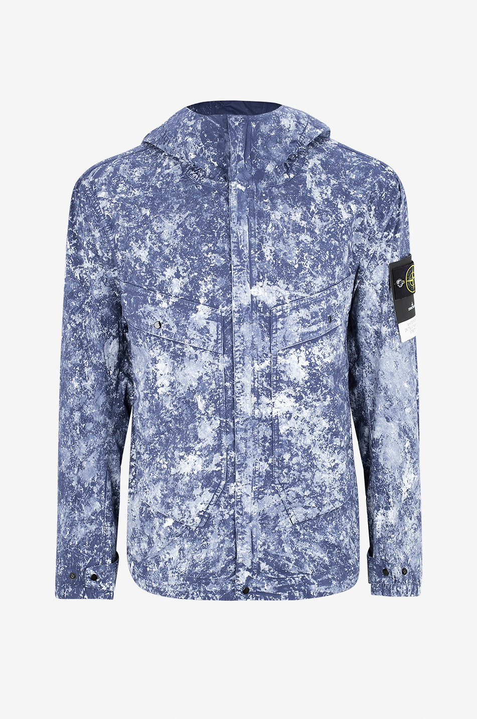 4100076 White Pigment on Tela Paracadute cotton parka