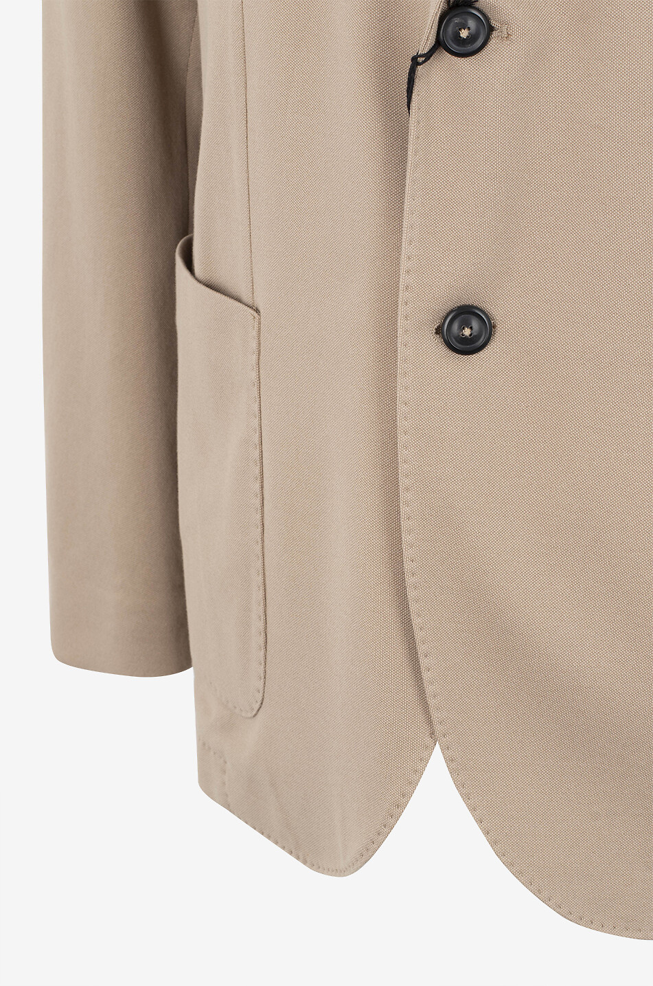 Einreihiger Baumwollpiqué-Blazer