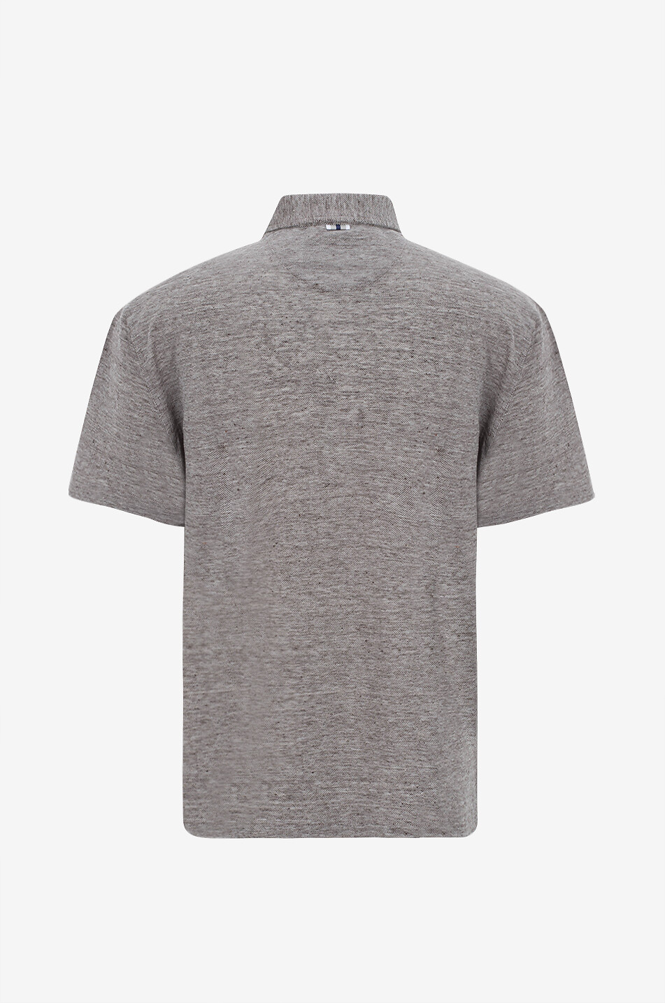 FEDELI Kurzärmeliges Polohemd aus Leinen Quattro Herren DUNKELBRAUN 2