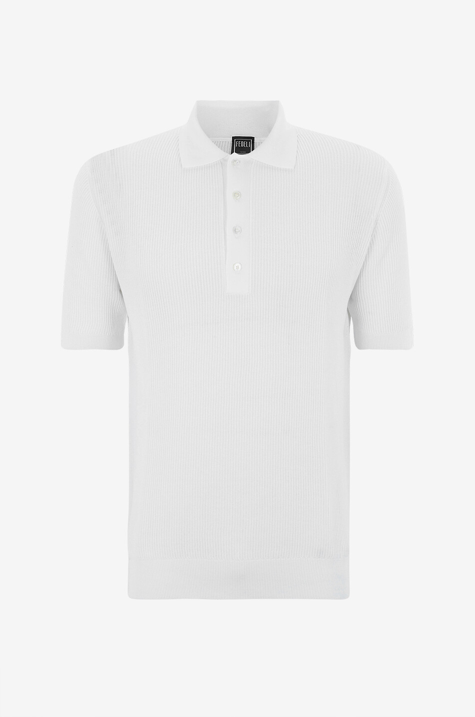 Kurzärmeliges Rippstrick-Polohemd Scott