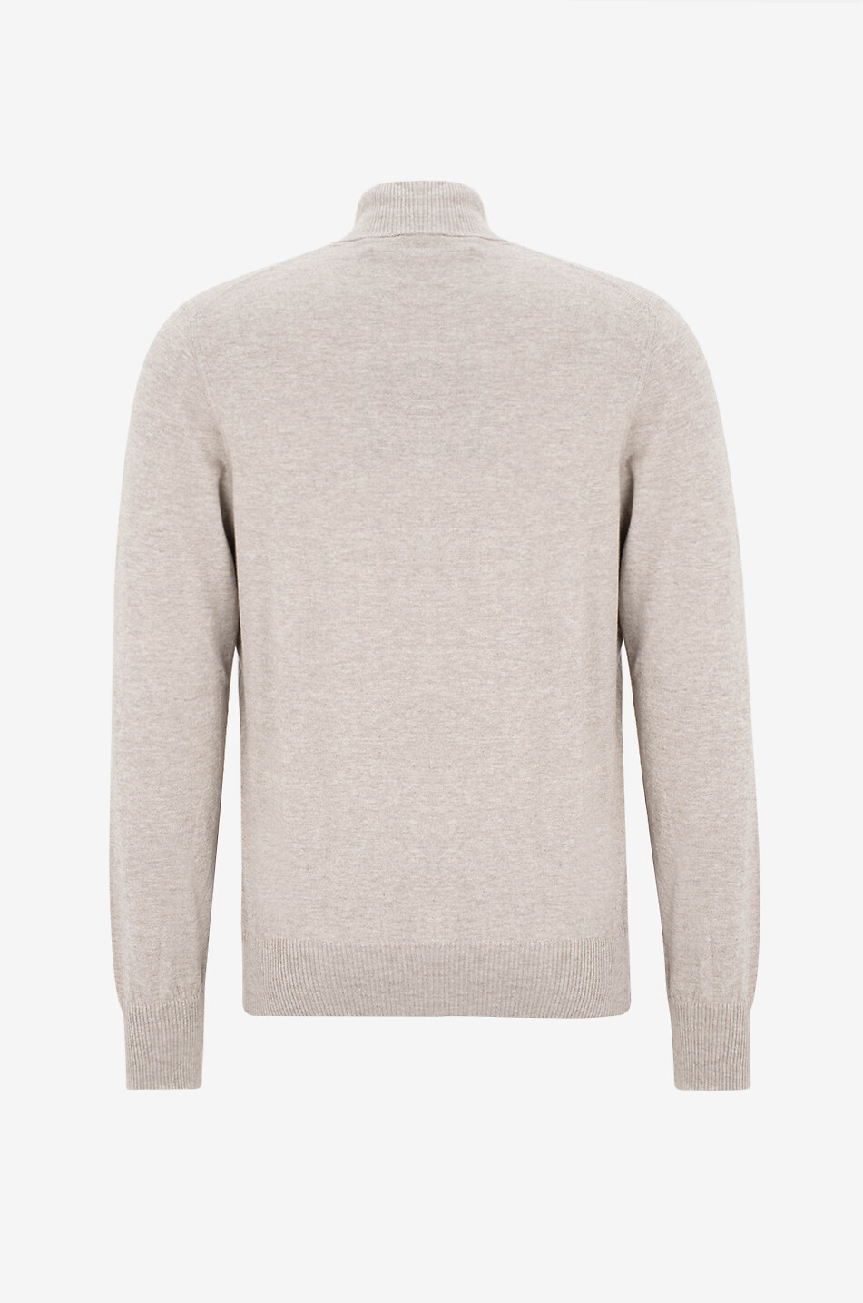 Knit cotton and cashmere bomber jacket