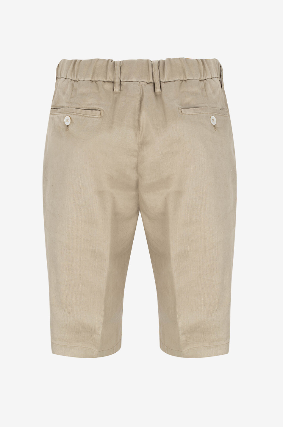 MARCO PESCAROLO Bermuda en lin Faro Homme Beige clair 2
