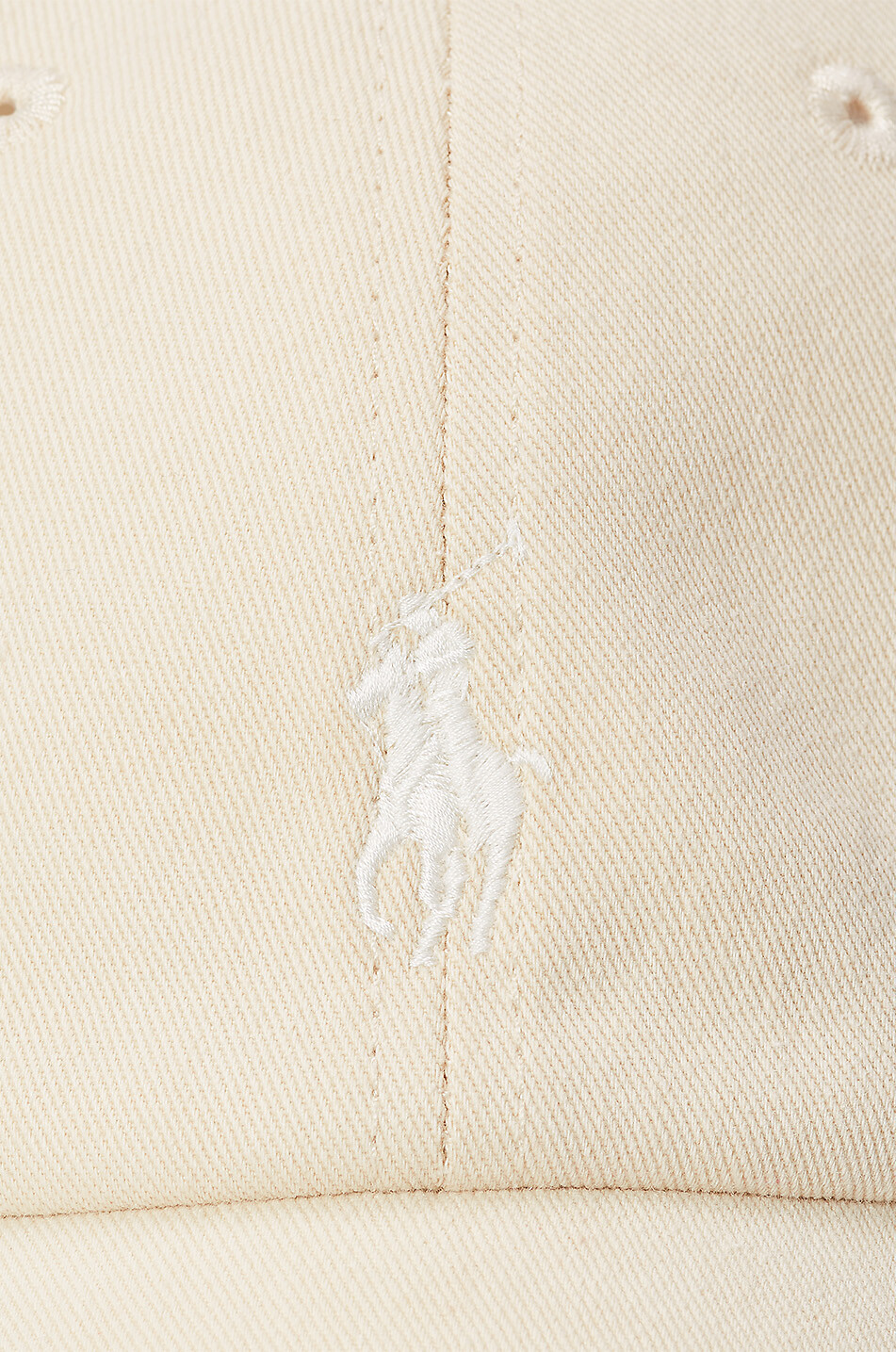 POLO RALPH LAUREN Pony cotton twill baseball cap Women Light beige 3