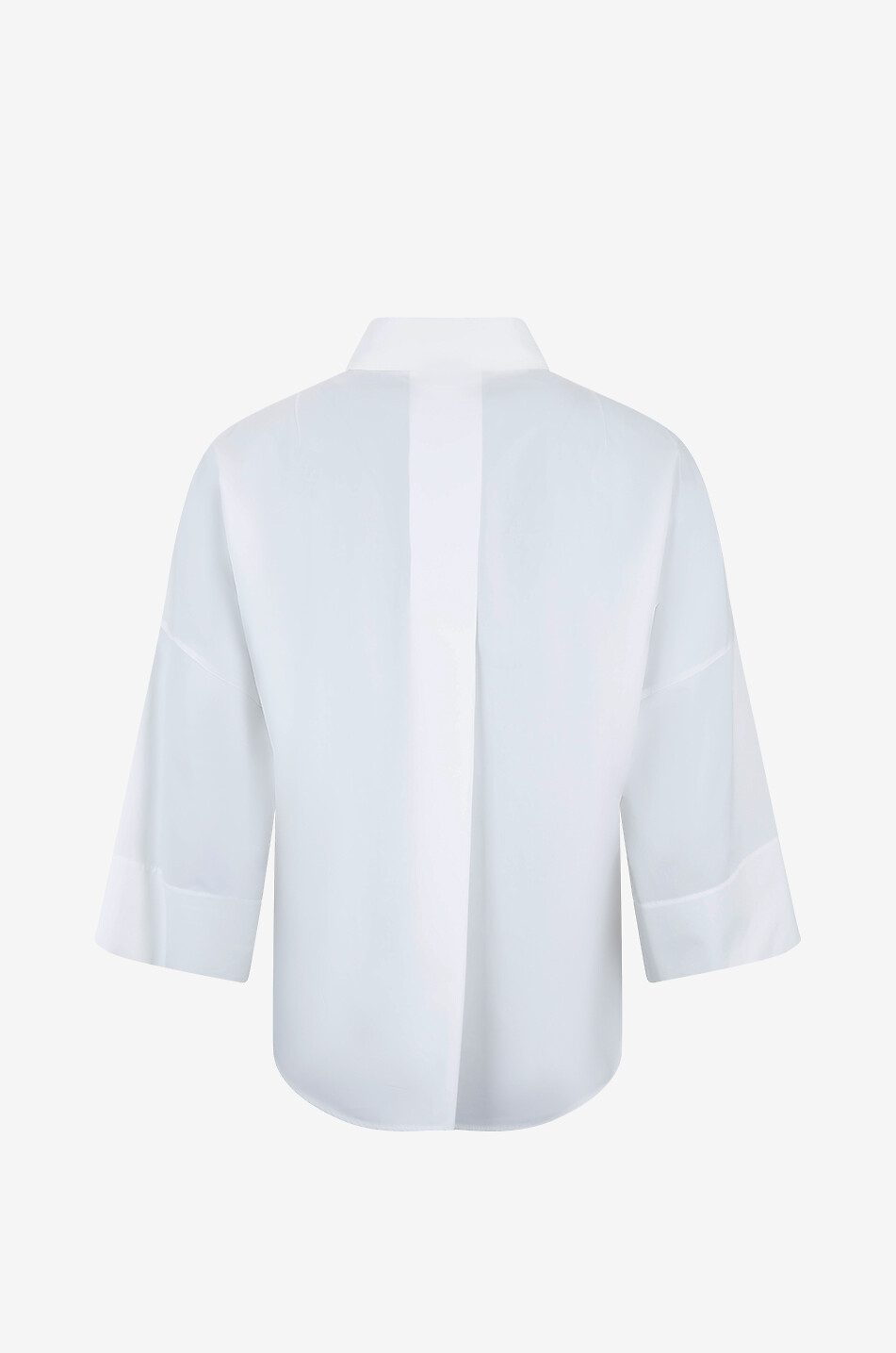 AKRIS PUNTO Carnation net ruffle poplin shirt Women EGGSHELL 2