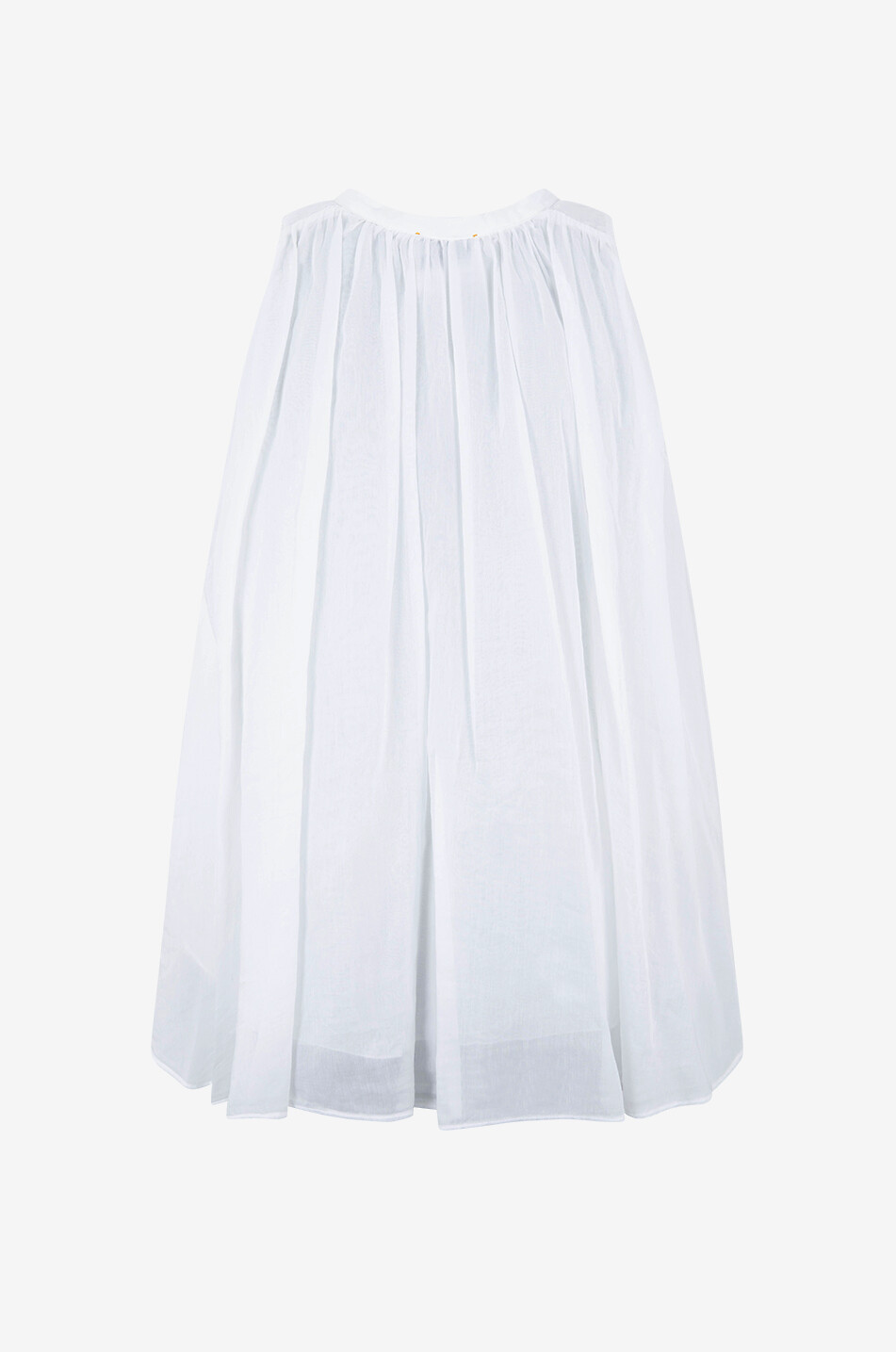 FORTE FORTE Ärmellose Bluse aus Baumwolle und Seide Damen WEISS 2