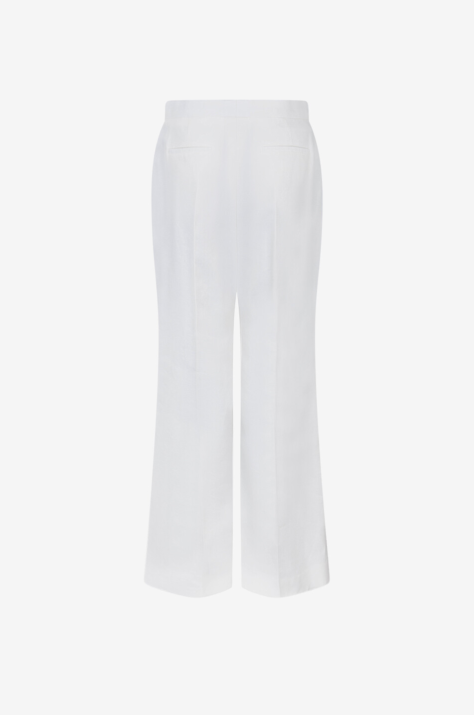 GIVENCHY Pantalon évasé taille haute en lin Femme BLANC CASSE 2