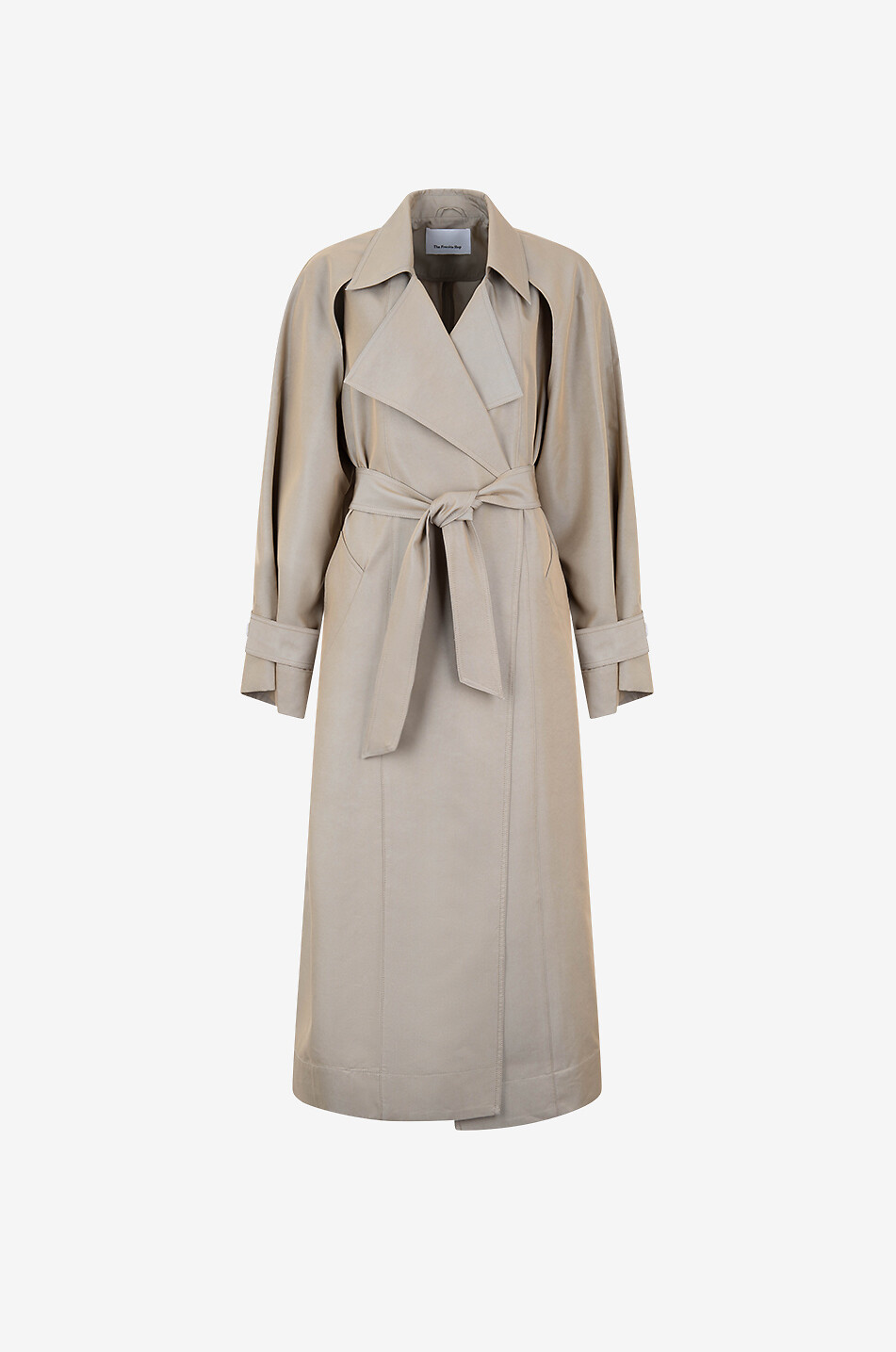 THE FRANKIE SHOP Astoria long trench coat Women BEIGE 1