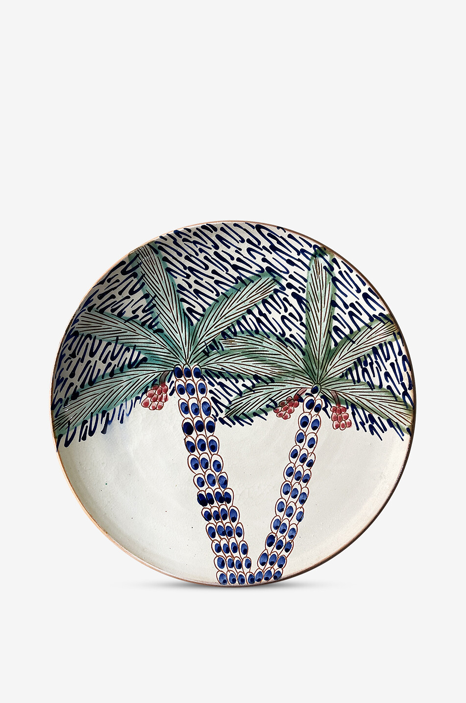 TAKECAIRE Assiette plate en céramique Hakeem Nakhlateen - D28 Maison MULTICOLORE 2