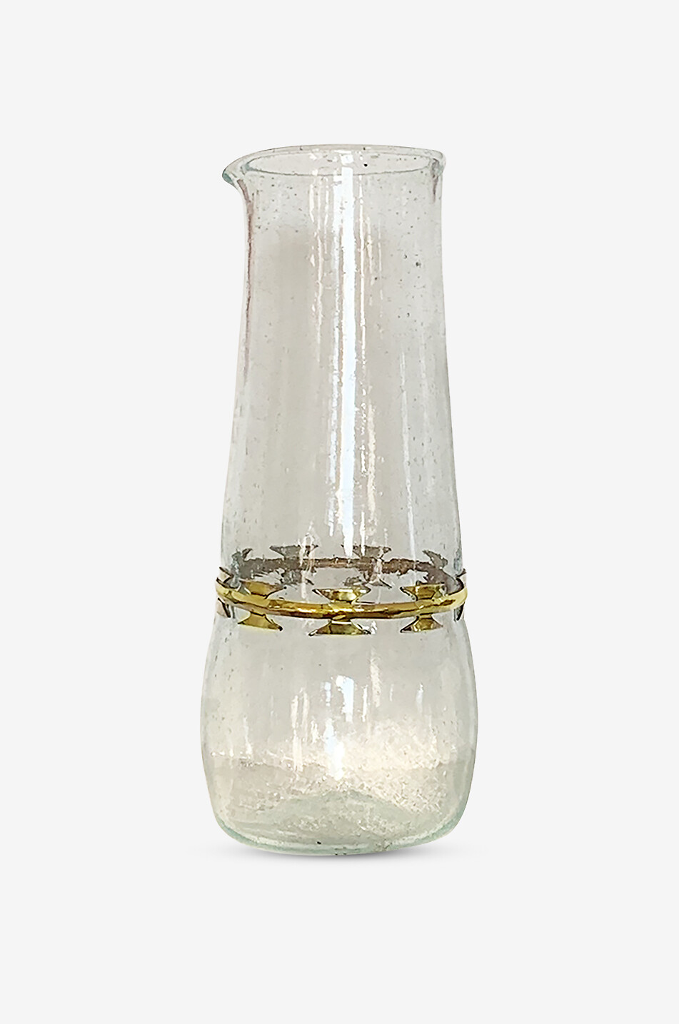 Karaffe aus Glas und Messing Chic&Choc - H30